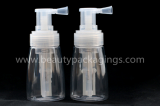 140ml Clear Round Talcum Powder Plastic Spray Bottle